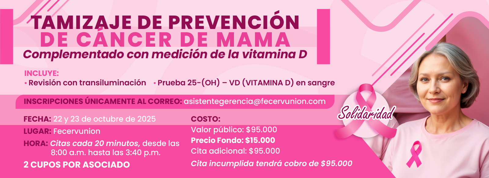 Slide Comite Solidaridad Tamizaje de prev. de cáncer de mama